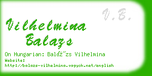 vilhelmina balazs business card